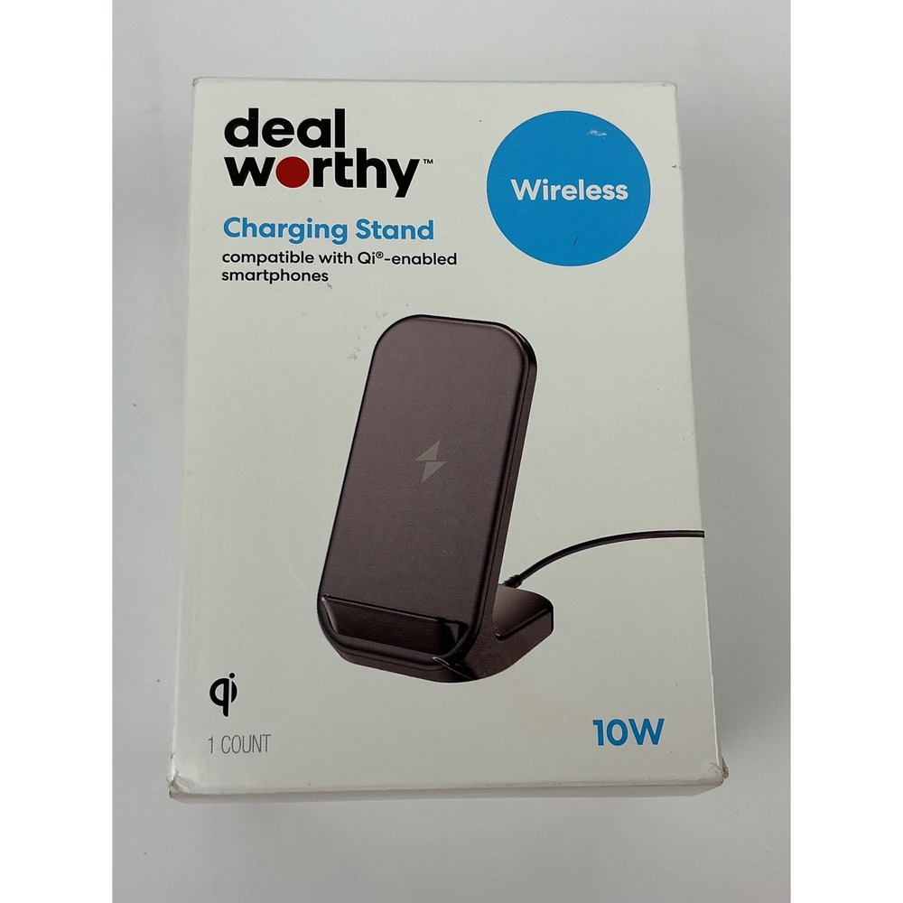 Dealworthy Wireless Charging Stand‎ 10W Qi Compatible Smartphone Charger